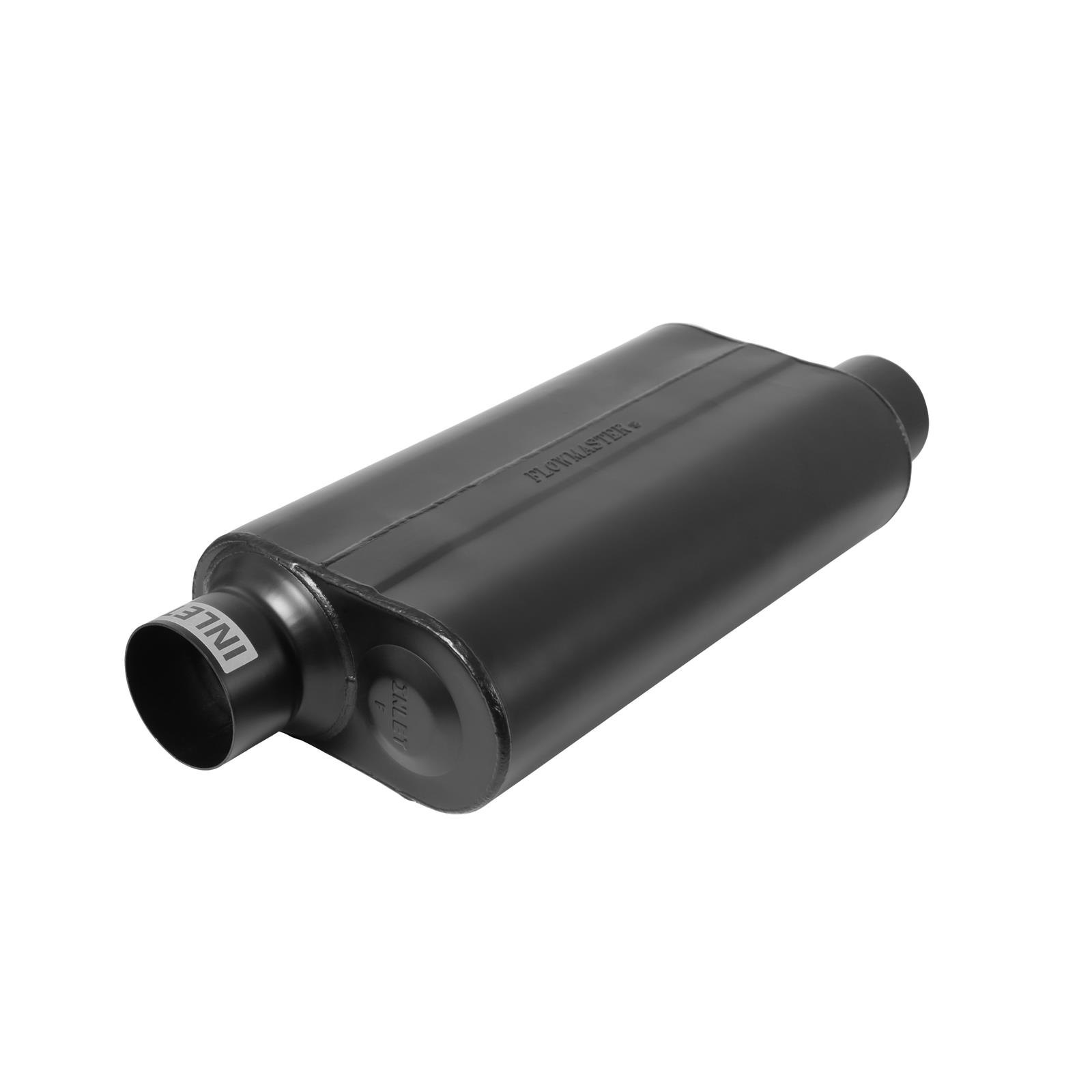 Flowmaster 50 Series Heavy-Duty Steel 3.5 Inch Muffler 953558 Muffler, Big Block, Series, 3 1/2 in. Inlet/3 1/2 in. Outlet, Steel, Black, Each thumbnail 2
