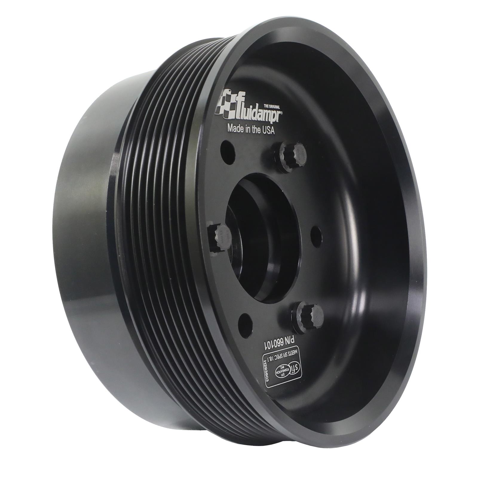 Fluidampr Chevy LSX 6-1/4in Damper w/Single 8 Rib 6.57in Dia Pulley Steel Internally Balanced Damper thumbnail 4