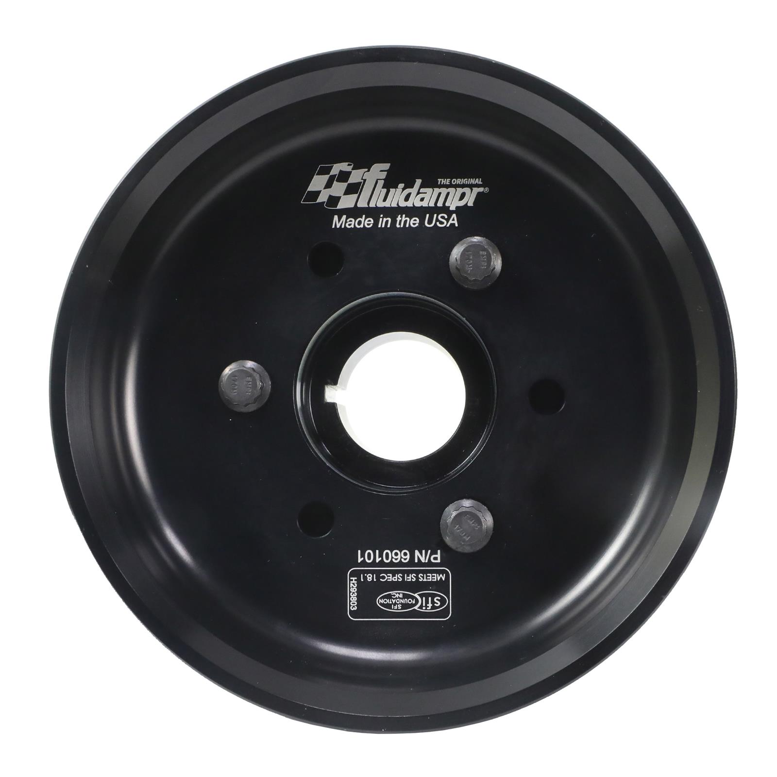 Fluidampr Chevy LSX 6-1/4in Damper w/Single 8 Rib 6.57in Dia Pulley Steel Internally Balanced Damper thumbnail 6