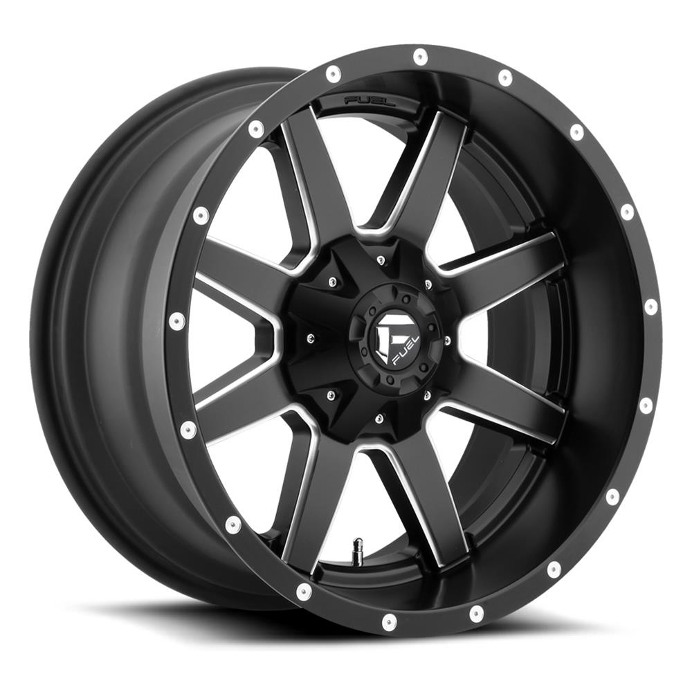 Fuel Off-Road Maverick D538 Series Matte Black with Milled Accents Wheels 17x8.5 Wheel, Maverick, 17 x 8.5, Aluminum, Black, Accents, 5 x 110mm Bolt Pattern, +25mm Offset, 5.73 in. Backspace, Each