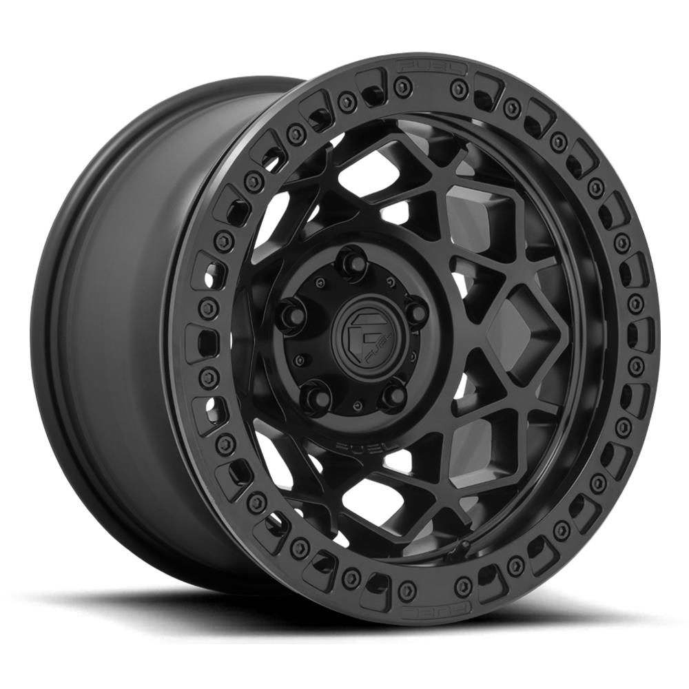 Fuel Off-Road Unit D120 Matte Black Beadlock Wheels 17x9 UNIT BEADLOCK 6x135.00 BLACKOUT (-15 mm)