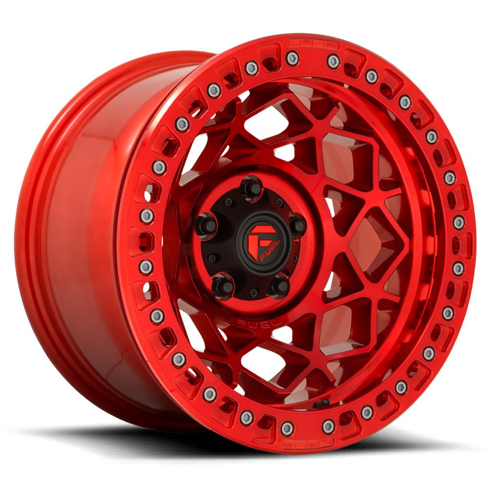 Fuel Off-Road Unit D121 Candy Red Beadlock Wheels 17x9 UNIT BEADLOCK 6x135.00 CANDY RED (-15 mm)