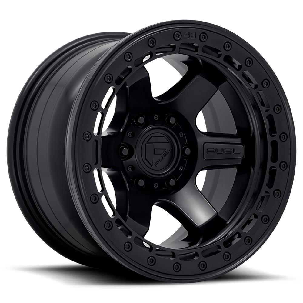 Fuel Off-Road Block D122 Matte Black Beadlock Wheels 17x8.5 BLOCK BL 17X8.5 6X135 87.1 BD 00MM
