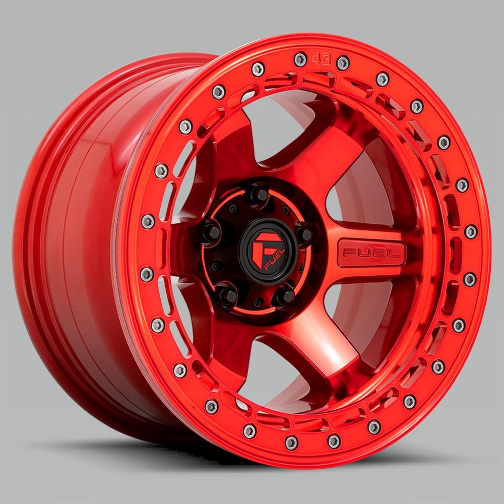 Fuel Off-Road Block D123 Candy Red Beadlock Wheels 17x8.5 BLOCK BL 17X8.5 6X5.5 106.1 QL 00MM