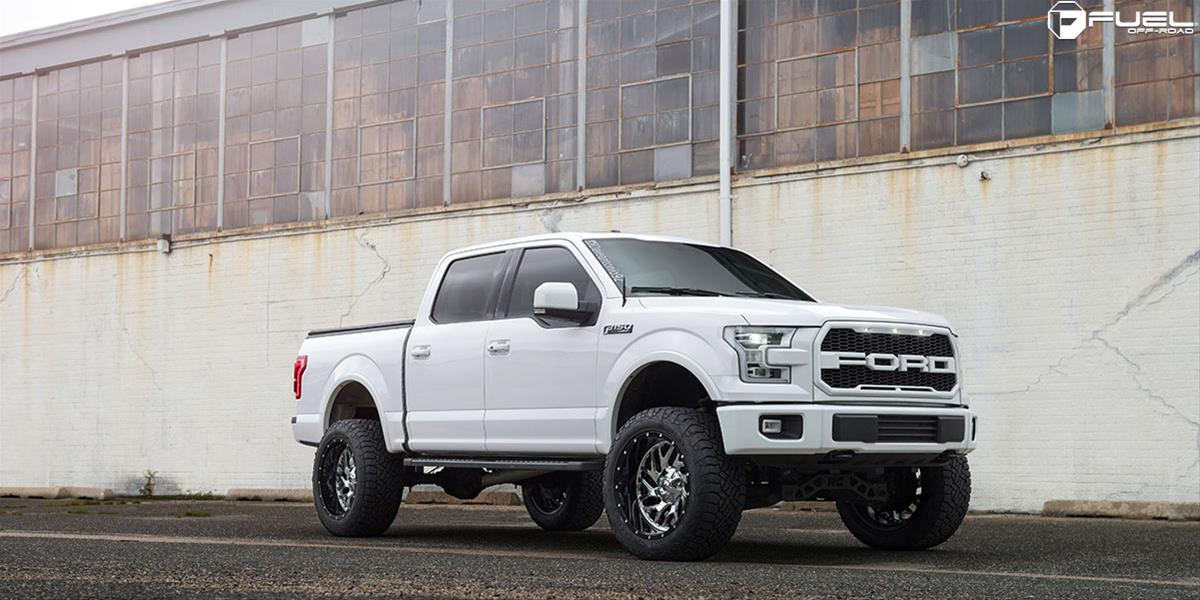 Fuel Off-Road Triton D211 Series Chrome Wheel with Gloss Black Faces 20x10 Wheels, Triton, 8x6.5 P 4.75 -13 125.2, P -Chrome thumbnail 3