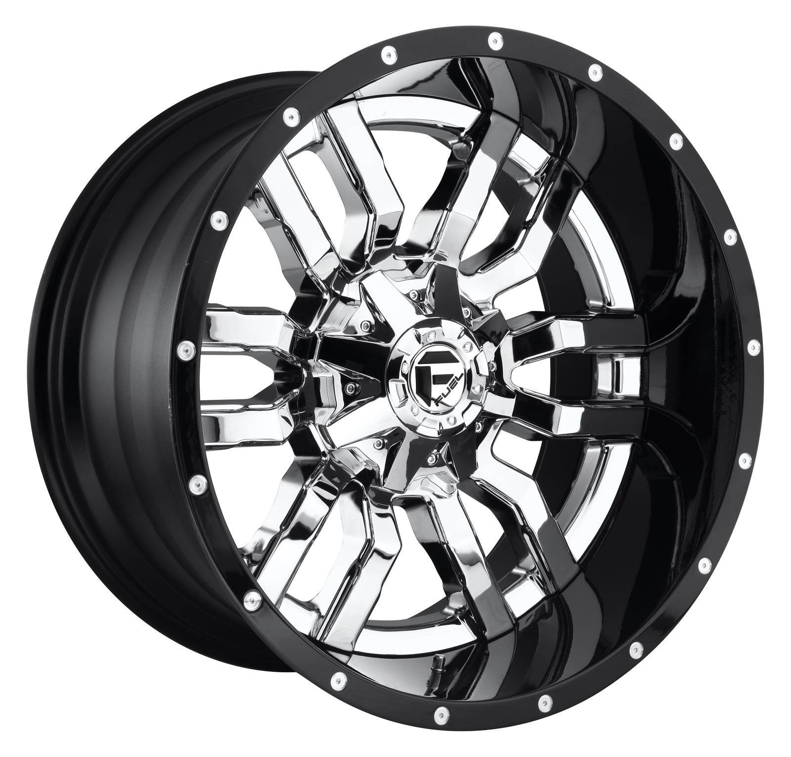 Fuel Off-Road Sledge D270 Series Chrome Wheels with Gloss Black Lip 20x10 Wheel. Series, 20 x 10 in., Aluminum, Chrome, 4.750 in. Backspacing, 8 x 6.50 in. Bolt Circle, Each