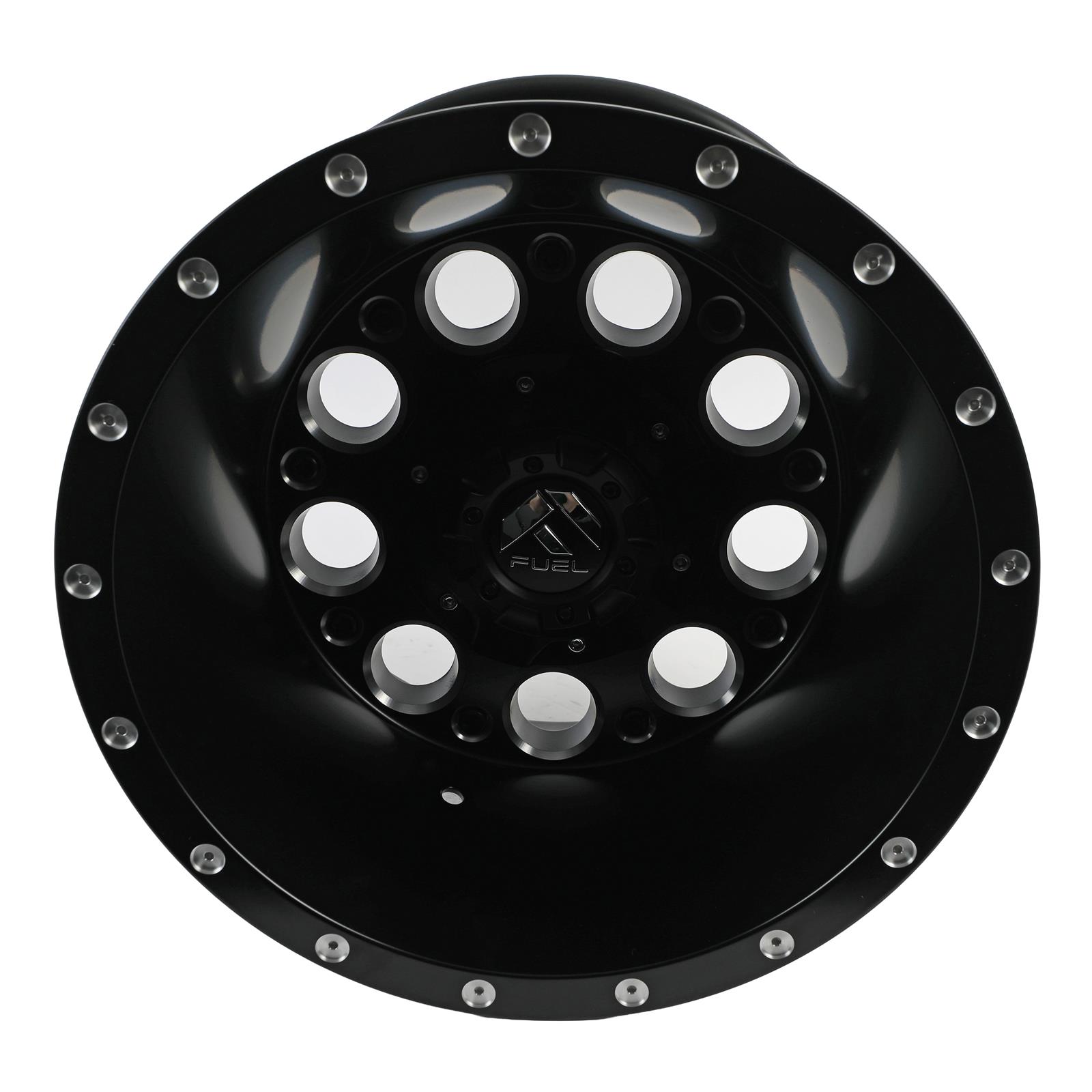Fuel Off-Road Revolver D525 Series Matte Black with Milled Accents Wheels 15x10 Wheel, D525, Aluminum, Black, 15 in. x 10.0 in, 5 x 5.50 in. Bolt Circle, 3.75 in. Backspace thumbnail 3
