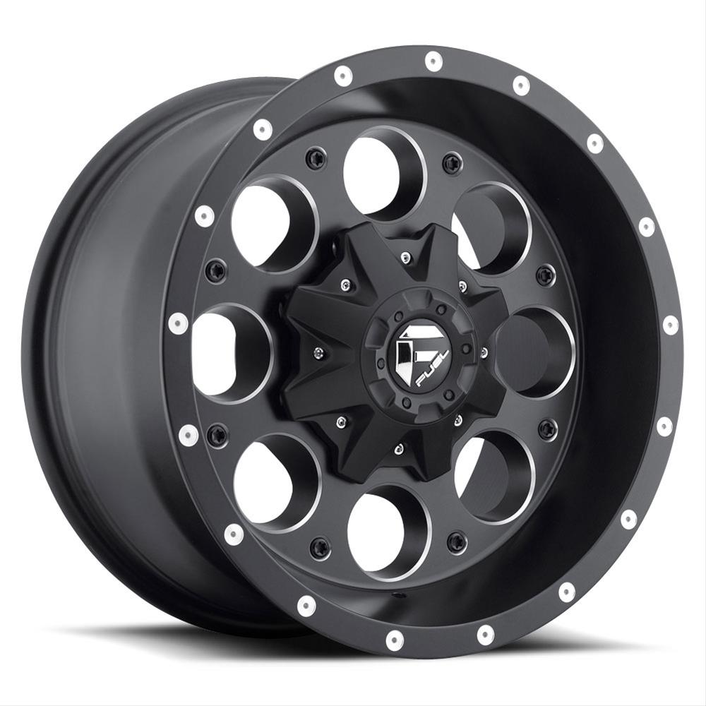 Fuel Off-Road Revolver D525 Series Matte Black with Milled Accents Wheels 17x9 Wheels, Revolver, 5x5.0 5x5.5 NB 4.50/-12 87.1, NB -BLK MIL thumbnail 8