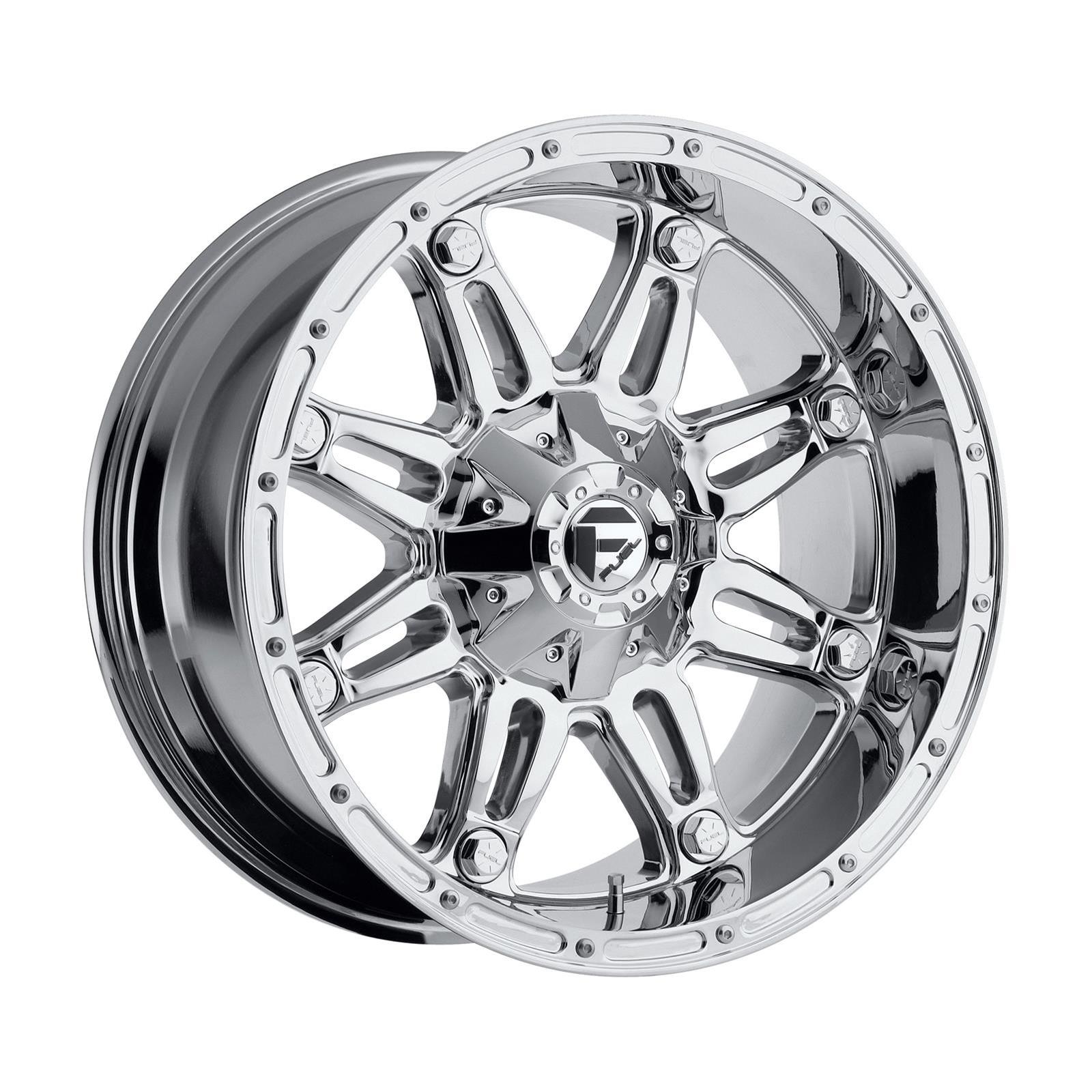 Fuel Off-Road Hostage D530 Series Chrome Wheels 18x9 Wheel, Hostage, 18 x 9, Aluminum, Chrome, 6 x 120mm Bolt Pattern, +19mm Offset, 5.750 in. Backspace, Each