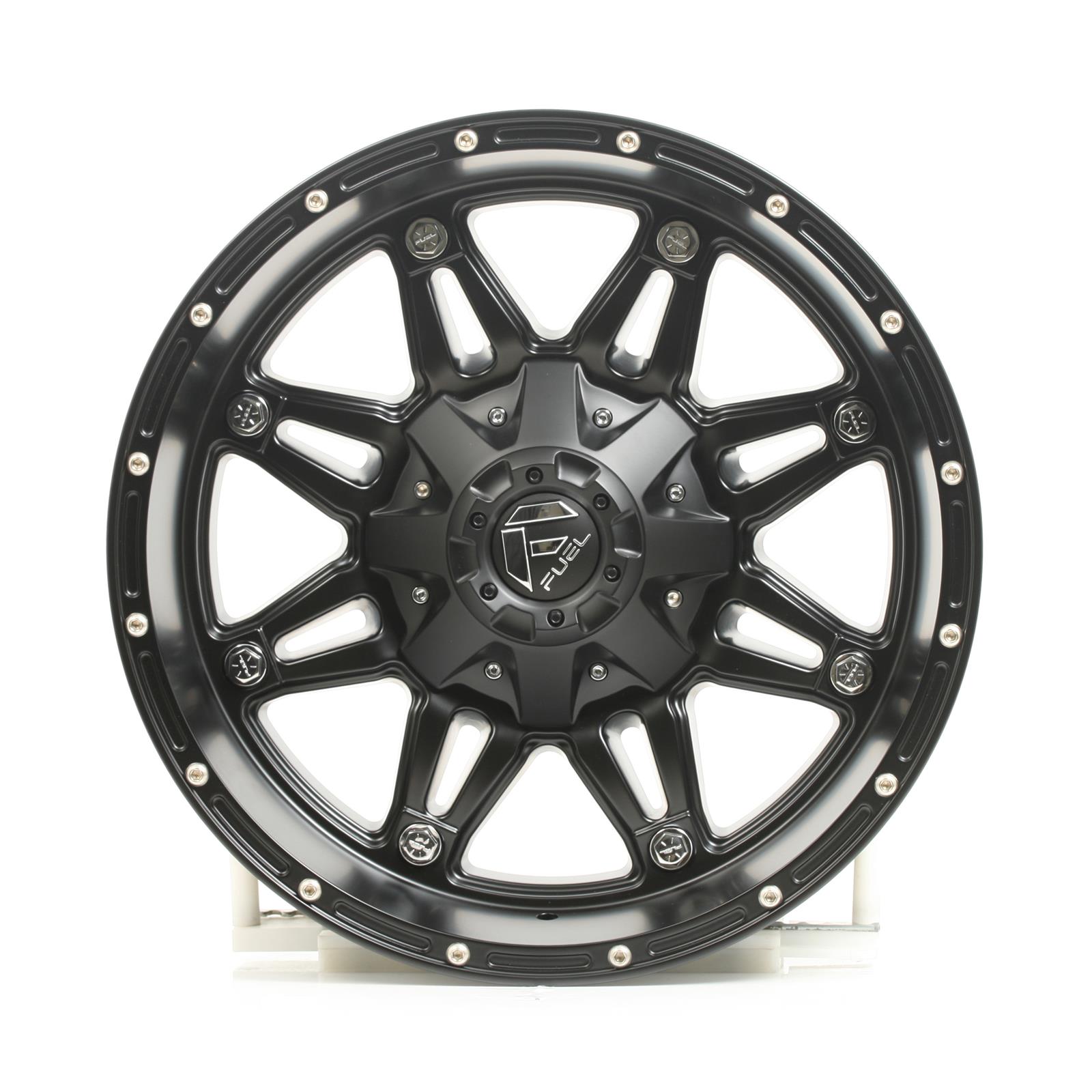 Fuel Off-Road Hostage D531 Series Matte Black Wheels 17x9 Wheel, D531, 17 in. x 9 in., Aluminum, Black, 5 x 4.50/5.00 in. Bolt Circle, 4.50 in. Backspace