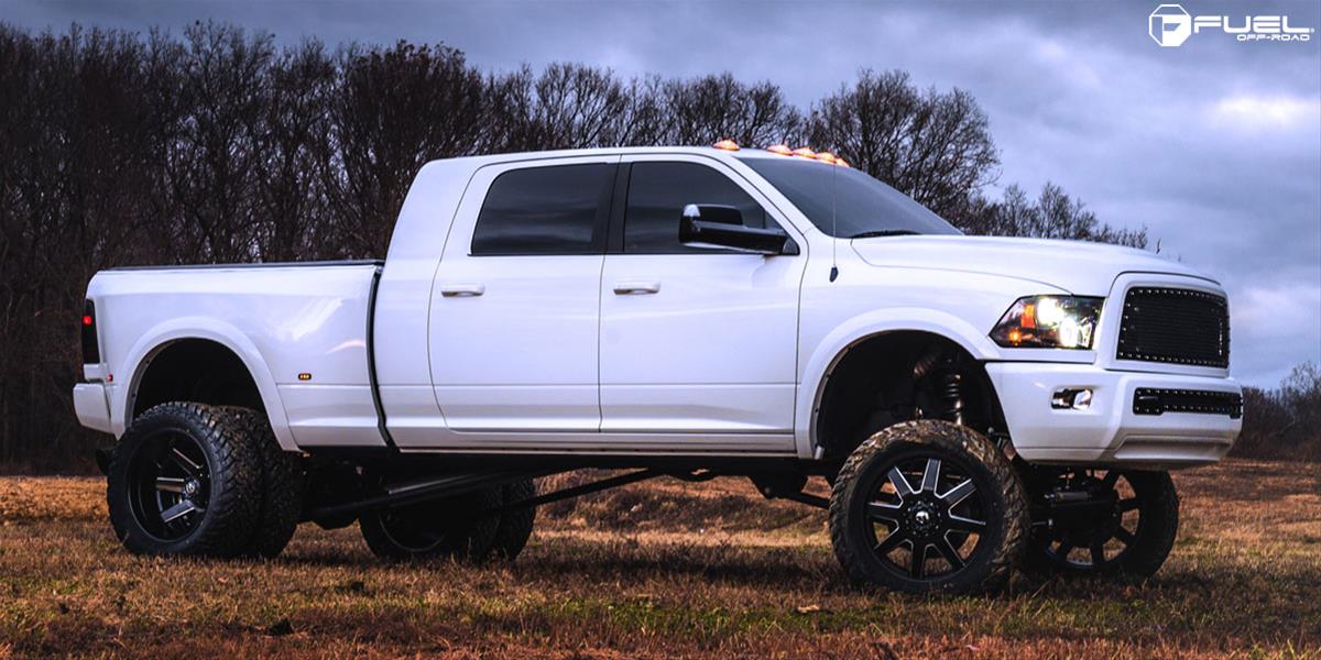 Fuel Off-Road Maverick D538 Series Matte Black Dually Wheels with Milled Accents 17x6.5 Wheels, Front (New), Front (New) 8x200 NBD8.48 116 142.2, NBD-Matte BLK MIL thumbnail 5
