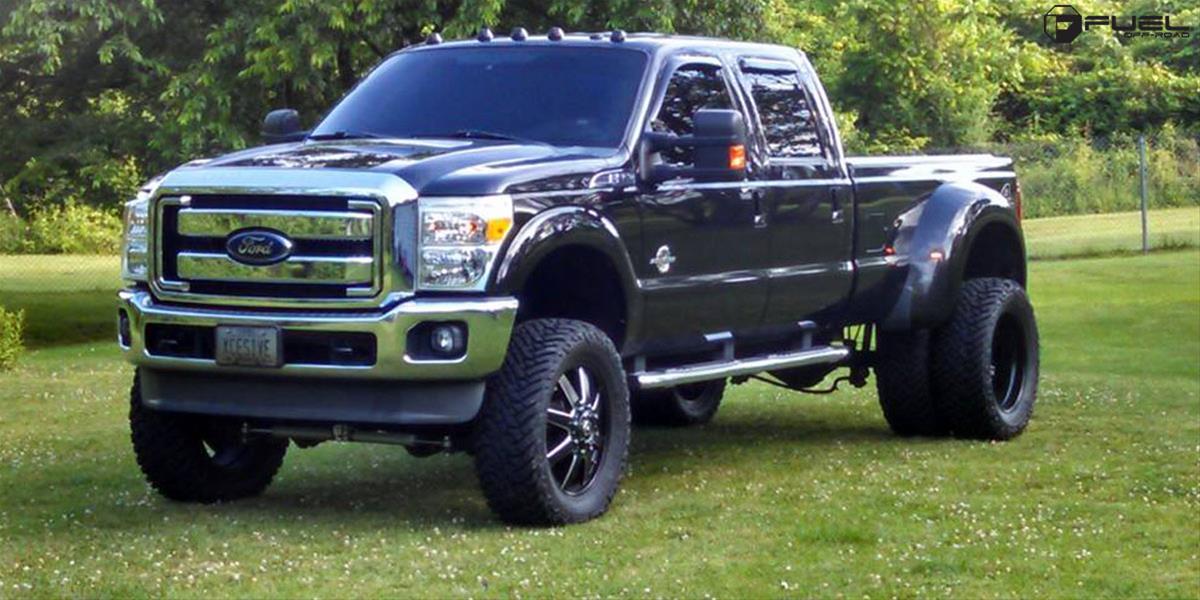 Fuel Off-Road Maverick D538 Series Matte Black Dually Wheels with Milled Accents 17x6.5 Wheels, Front (New), Front (New) 8x200 NBD8.48 116 142.2, NBD-Matte BLK MIL thumbnail 4