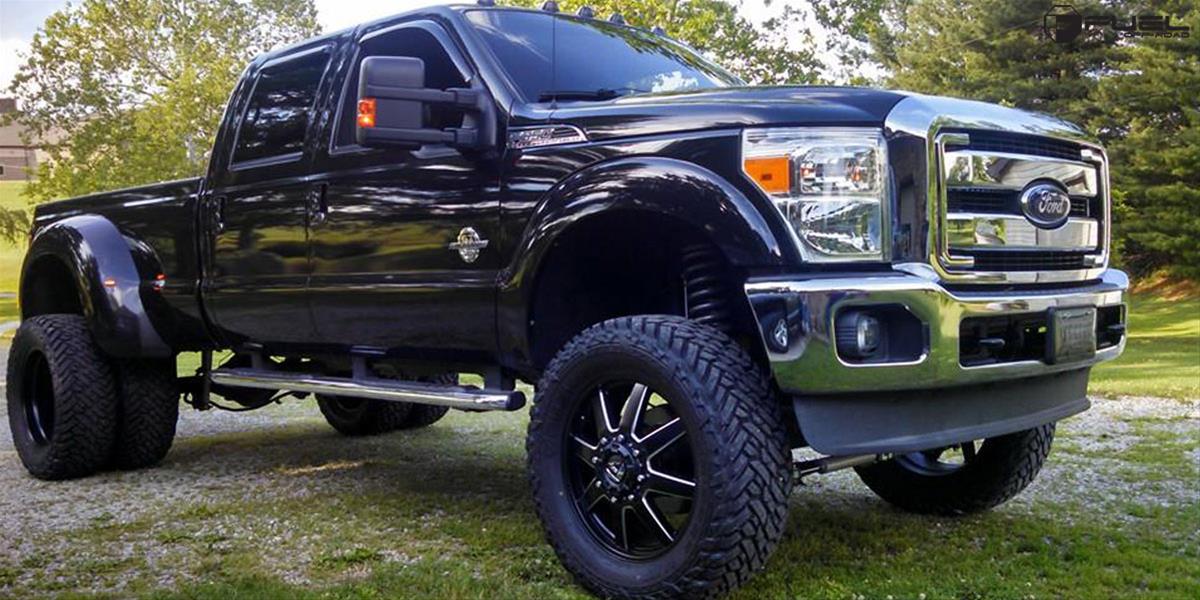 Fuel Off-Road Maverick D538 Series Matte Black Dually Wheels with Milled Accents 17x6.5 Wheels, Front (New), Front (New) 8x200 NBD8.48 116 142.2, NBD-Matte BLK MIL thumbnail 2