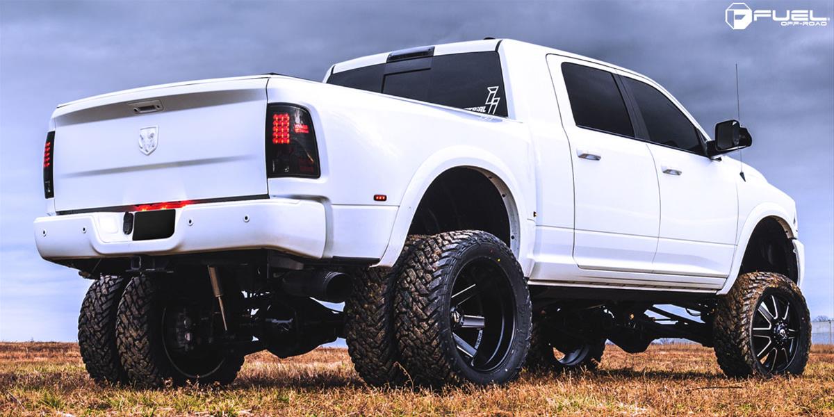Fuel Off-Road Maverick D538 Series Matte Black Dually Wheels with Milled Accents 17x6.5 Wheels, Front (New), Front (New) 8x200 NBD8.48 116 142.2, NBD-Matte BLK MIL thumbnail 7