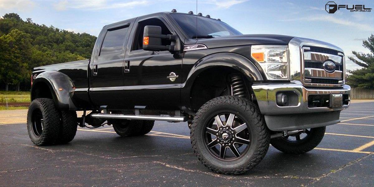 Fuel Off-Road Maverick D538 Series Matte Black Dually Wheels with Milled Accents 17x6.5 Wheels, Front (New), Front (New) 8x200 NBD8.48 116 142.2, NBD-Matte BLK MIL thumbnail 6