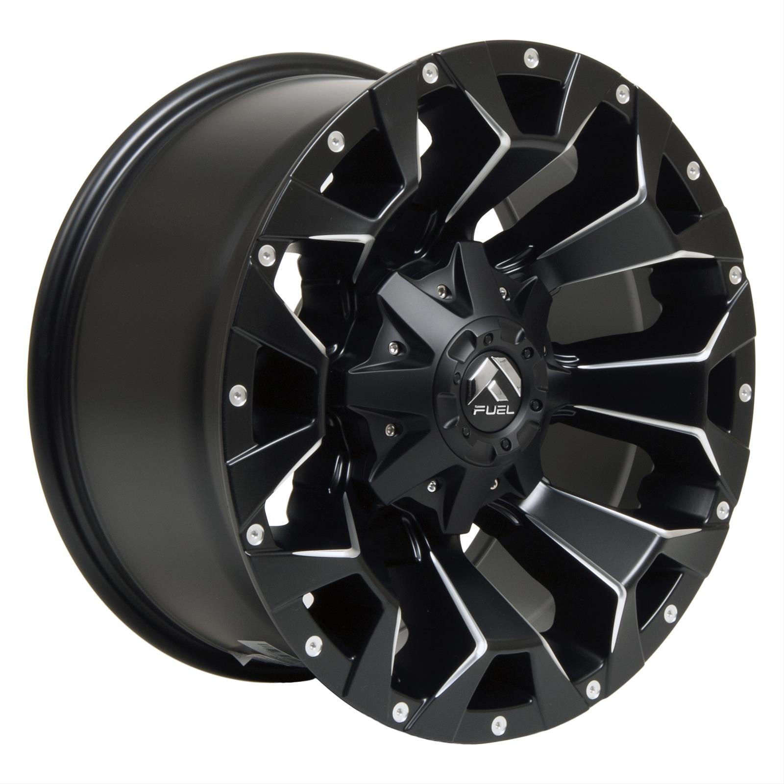 Fuel Off-Road Assault D546 Series Matte Black Wheels with Milled ...