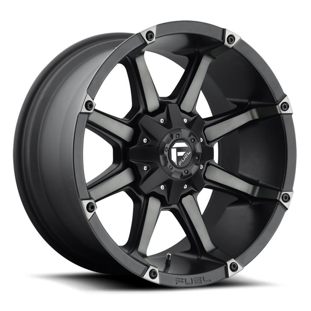 Fuel Off-Road Coupler D556 Matte Black Wheels with Machined DDT Face 18x9 Wheel, Coupler, 18 x 9, Aluminum, Black, Tinted Face, 6 x 135mm Bolt Pattern, +19mm Offset, 5.750 in. Backspace, Each