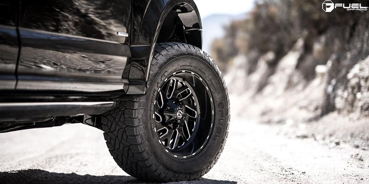Fuel Off-Road Triton D581 Series Gloss Black Wheels with Milled Accents 18x9 Wheels, Triton, 6x1356x5.5 NBL4.50 -12 106.4, NBL-Gloss BLK MIL thumbnail 7