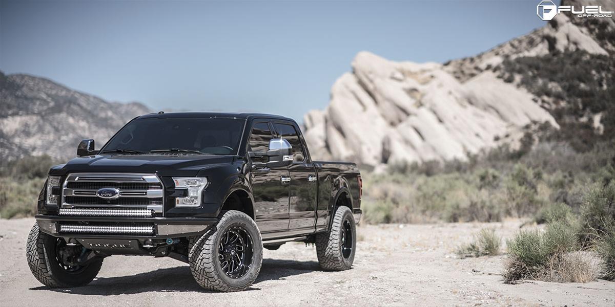 Fuel Off-Road Triton D581 Series Gloss Black Wheels with Milled Accents 18x9 Wheels, Triton, 6x1356x5.5 NBL4.50 -12 106.4, NBL-Gloss BLK MIL thumbnail 5