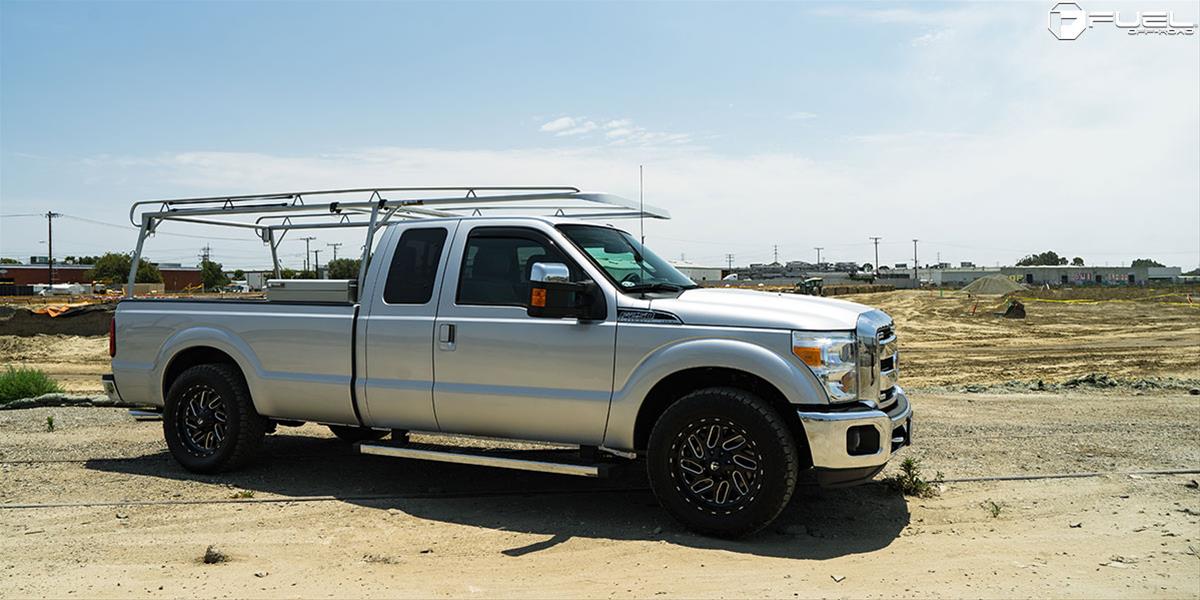 Fuel Off-Road Triton D581 Series Gloss Black Wheels with Milled Accents 20x9 Wheels, Triton, 8x6.5 NBL5.00 01 125.2, NBL-Gloss BLK MIL thumbnail 2