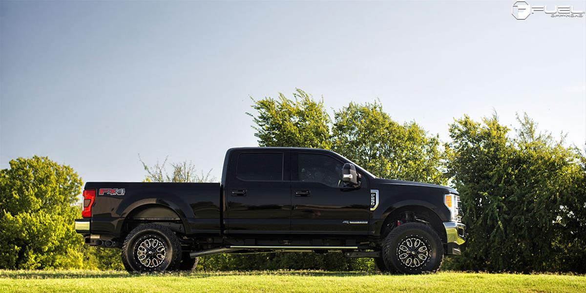 Fuel Off-Road Titan D588 Series Gloss Black Wheels with Milled Accents 20x9 Wheels, Accents, 20 in. x 9.0 in., Aluminum, 6 x 135mm/5.5 in. Bolt Circle, 5.000 in. Backspacing, Each thumbnail 3