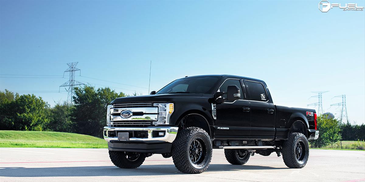 Fuel Off-Road Titan D588 Series Gloss Black Wheels with Milled Accents 20x9 Wheels, Accents, 20 in. x 9.0 in., Aluminum, 6 x 135mm/5.5 in. Bolt Circle, 5.000 in. Backspacing, Each thumbnail 9