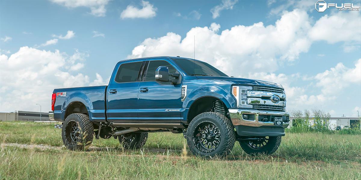 Fuel Off-Road Stroke D611 Series Gloss Black Wheels with Milled Accents 20x9 Wheels, Stroke, 6x1356x5.5 NBL5.75 20 106.3, NBL-Gloss BLK MIL thumbnail 2
