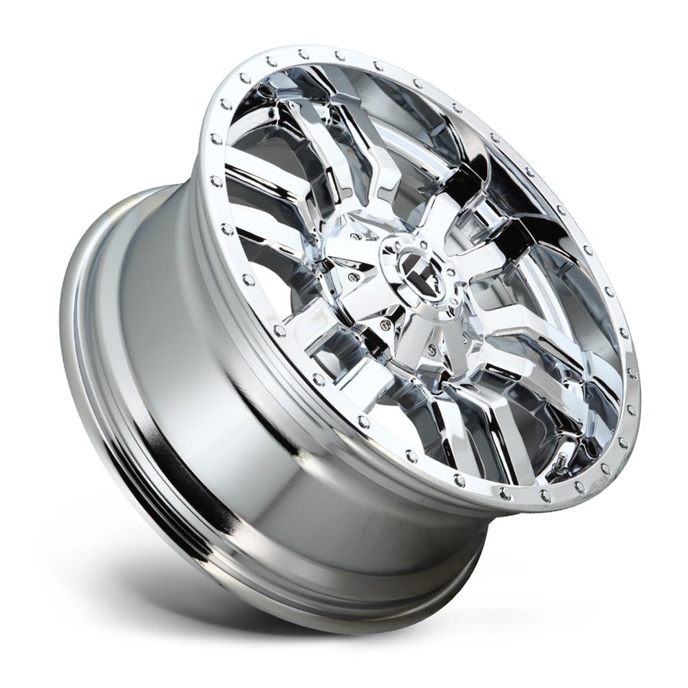 Fuel Off-Road Sledge D631 Series Chrome Wheels 20x10 Wheel, Sledge, 20 x 10, Chrome, 8 x 165.1mm Bolt Pattern, -18mm Offset, 4.790 in. Backspace, Each thumbnail 2