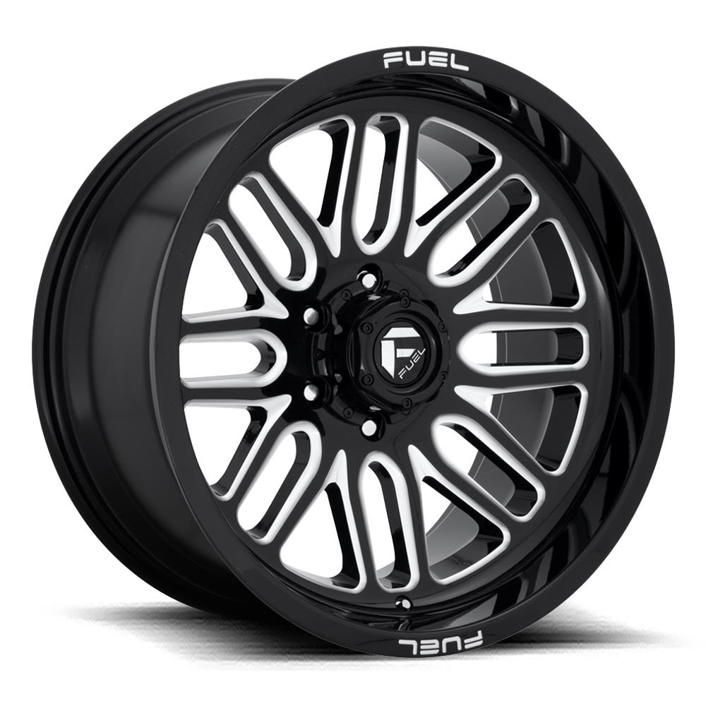 Fuel Off-Road Ignite D662 Gloss Black Wheels with Milled Accents 20x9 Wheel, D662, 20 x 9, Aluminum, Black, Accent, 6 x 139.7mm Bolt Pattern, +1mm Offset, 5.040 in. Backspace, Each