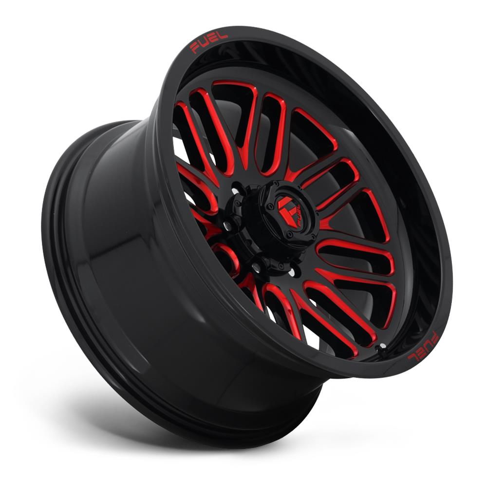Fuel Off-Road Ignite D663 Gloss Black Wheels with Candy Red Accents 20x9 Wheel, D663, 20 x 9, Aluminum, Black, Accent, 6 x 139.7mm Bolt Pattern, +19mm Offset, 5.750 in. Backspace, Each thumbnail 3