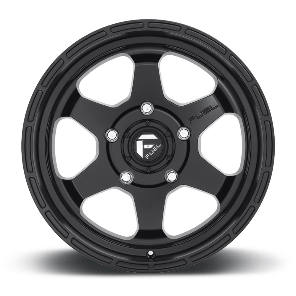 Fuel Off-Road Shok D664 Matte Black Wheels 20x9 Wheel, D664, 20 x 9, Aluminum, Black, 6 x 139.7mm Bolt Pattern, +19mm Offset, 5.750 in. Backspace, Each thumbnail 2