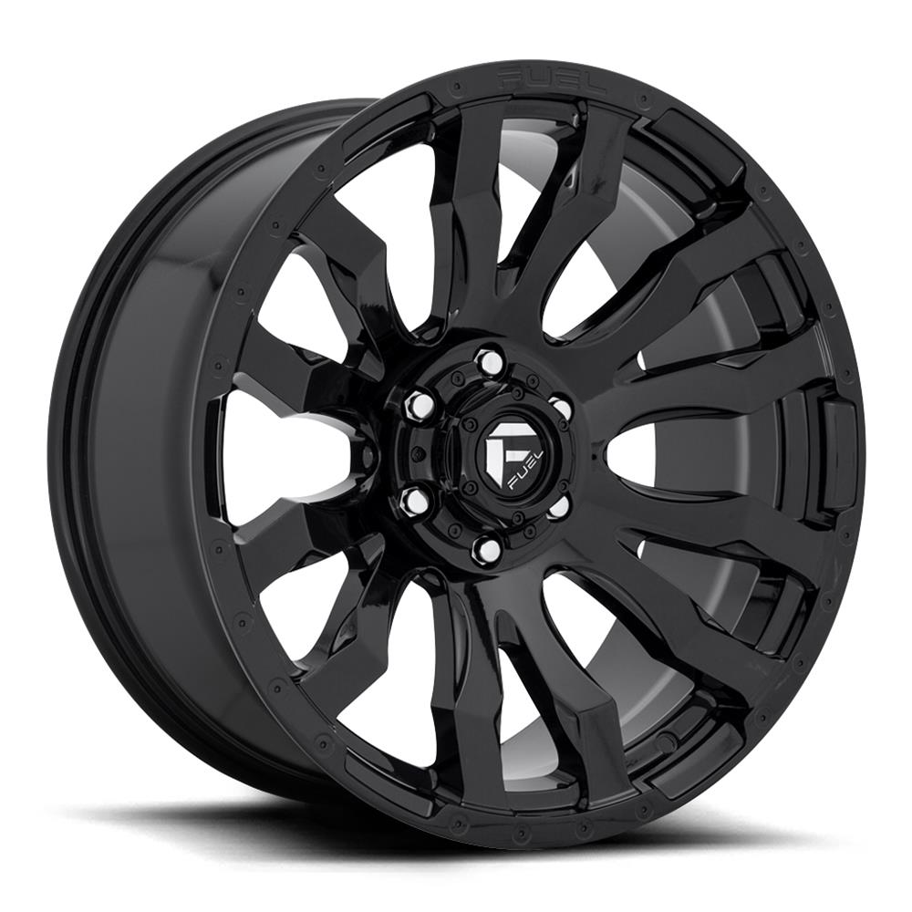 Fuel Off-Road Blitz D675 Gloss Black Wheels 20x12 Wheels, D675, 20 x 12, Aluminum, Black, 6 x 139.7mm Bolt Pattern, -44mm Offset, 4.770 in. Backspace, Each thumbnail 2
