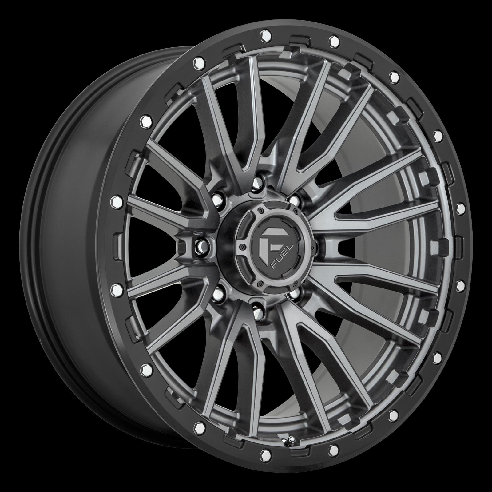 Fuel Off-Road Rebel D680 Matte Anthracite Wheels with Black Ring 17x9 WHEEL, 17X9 6X4.5 MT-GNMTL-BBR 01MM