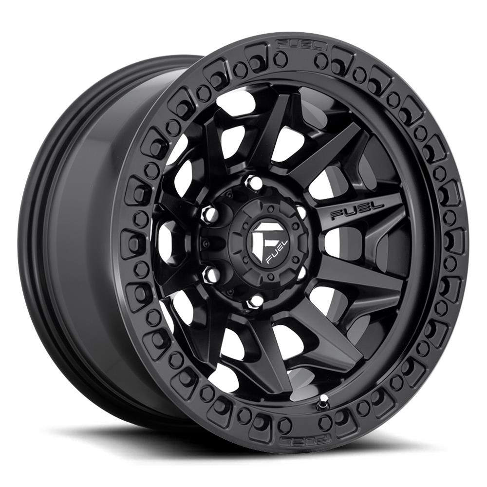 Fuel Off-Road Covert D694 Matte Black Wheels 20x9 Wheels, D694, 20 x 9, Aluminum, Black, 5 x 139.7mm Bolt Pattern, +20mm Offset, 5.790 in, Backspace, Each