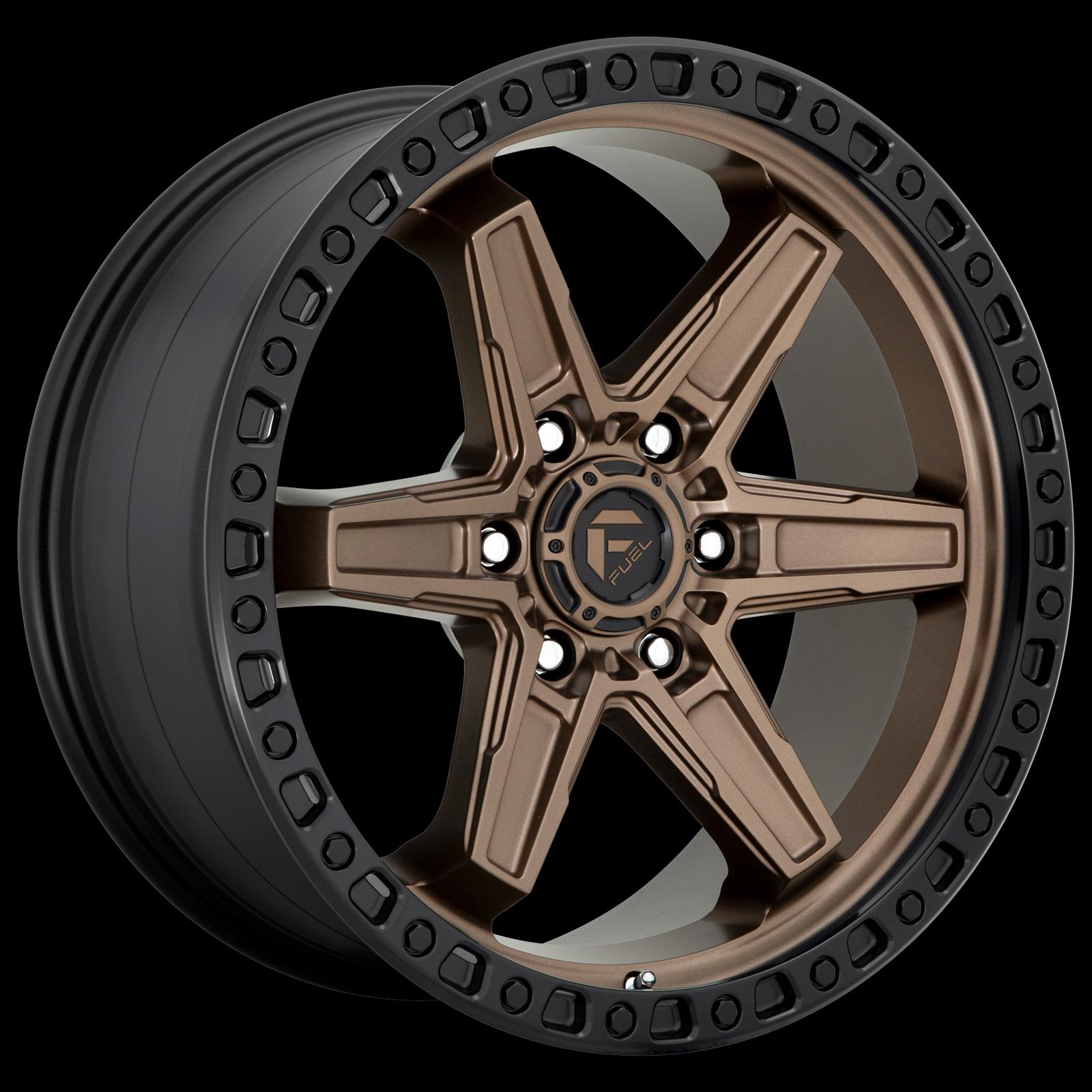 Fuel Off-Road Kicker D699 Matte Bronze Wheels with Black Lip 20x9 WHEEL, 20X9 6X4.5 MT-BRNZ-BBR 20MM