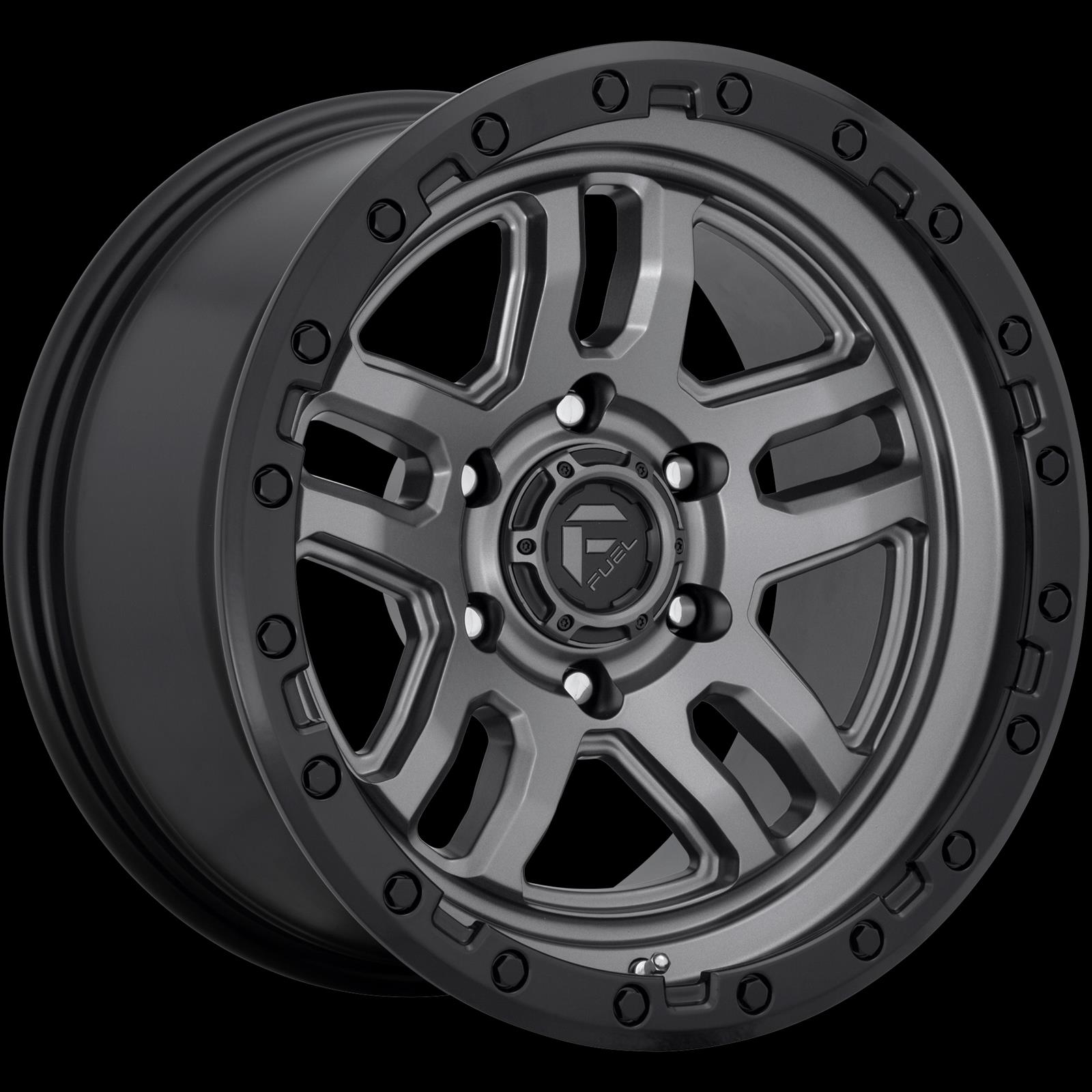 Fuel Off-Road Ammo D701 Anthracite Wheels with Black Ring 20x9 WHEEL, 20X9 6X4.5 MT-GNMTL-BBR 01MM