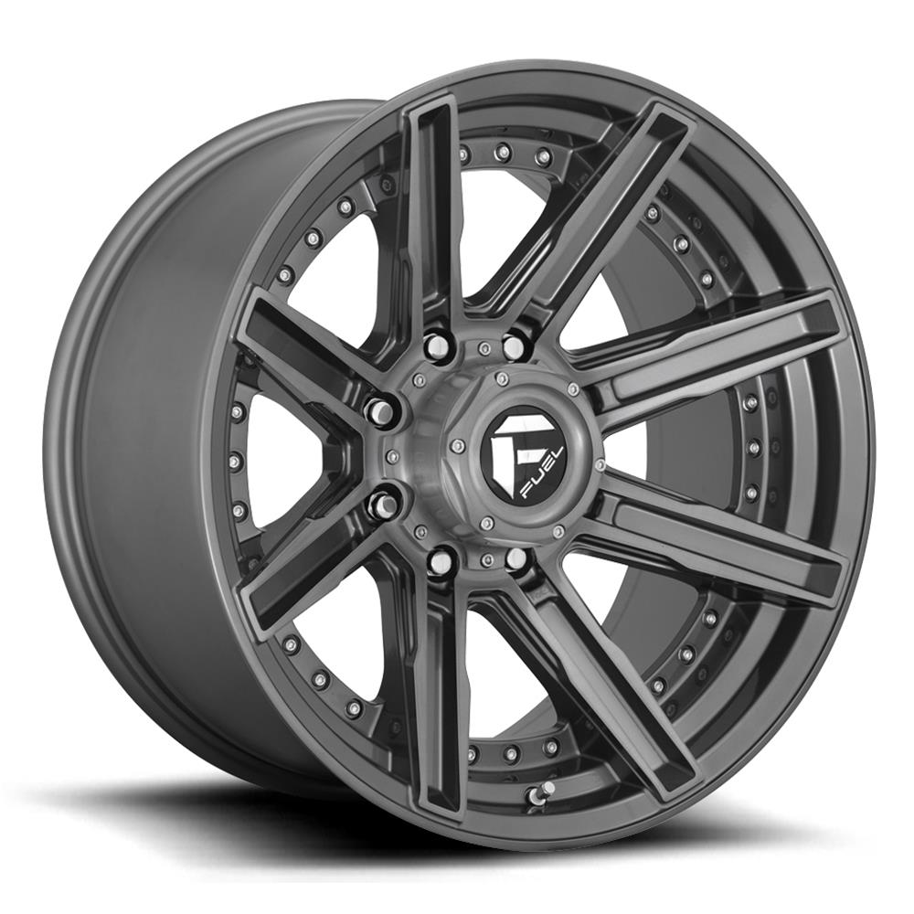 Fuel Off-Road Rogue D710 Platinum Wheels 20x9 Wheels, D710, 20 x 9, Aluminum, Platinum, 5 x 127mm Bolt Pattern, +1mm Offset, 5.040 in. Backspace, Each