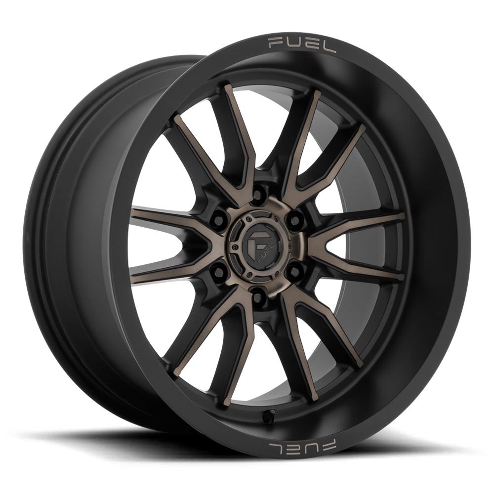 Fuel Off-Road Clash 6 D762 Matte Black with Dark Tint Wheels 22x12 CLASH 22X12 8X180 124.3 MBT -44MM
