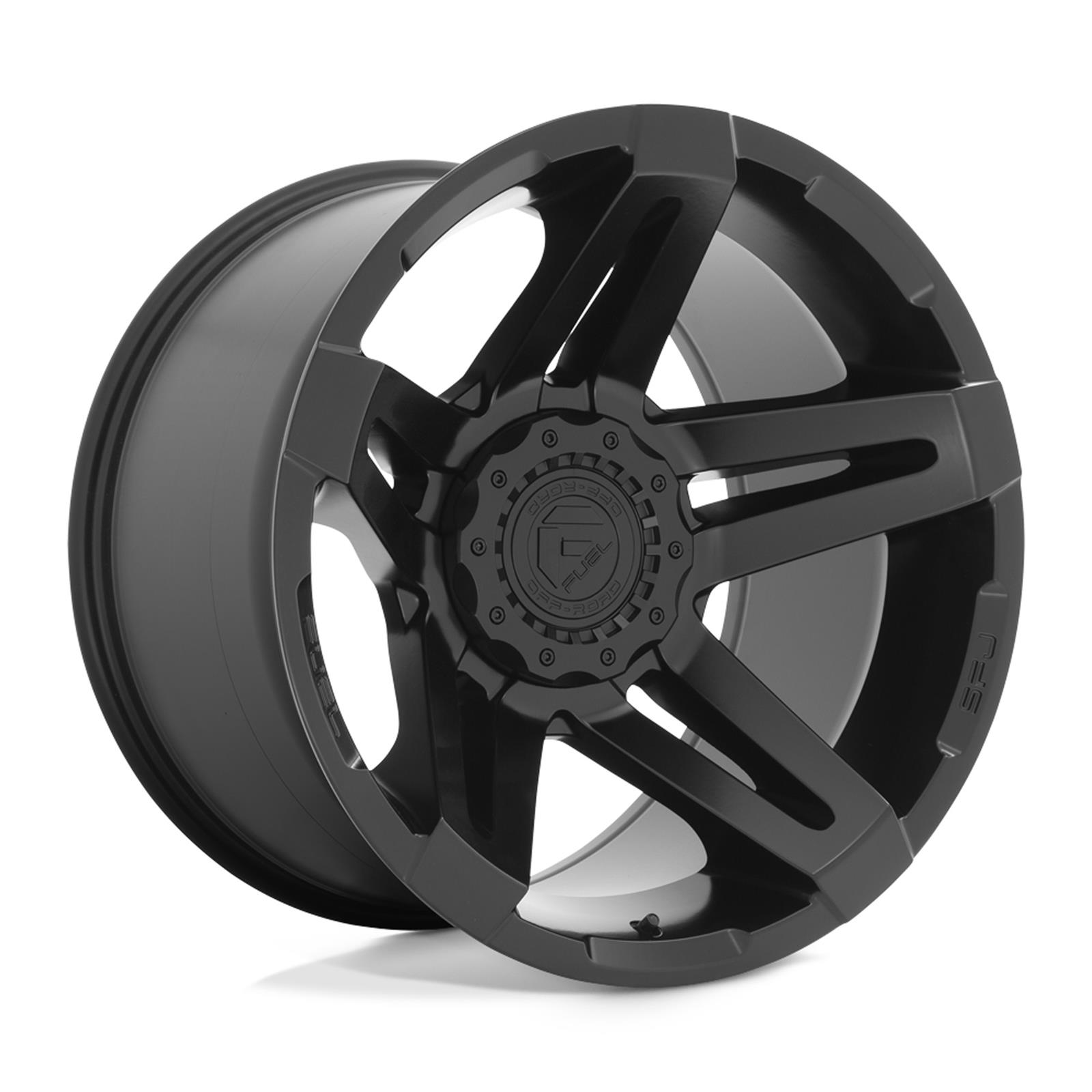 Fuel Off-Road SFJ D763 Matte Black Wheels 20x9 Wheel, D763, 20 x 9, Aluminum, Black, 6 x 135mm/139.7mm Bolt Pattern, +1mm Offset, 5.040 in. Backspace, Each