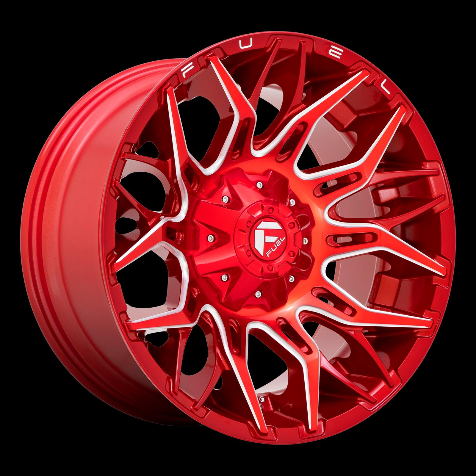 Fuel Off-Road D77122008247 Fuel Off-Road Twitch D771 Candy Red Wheels ...