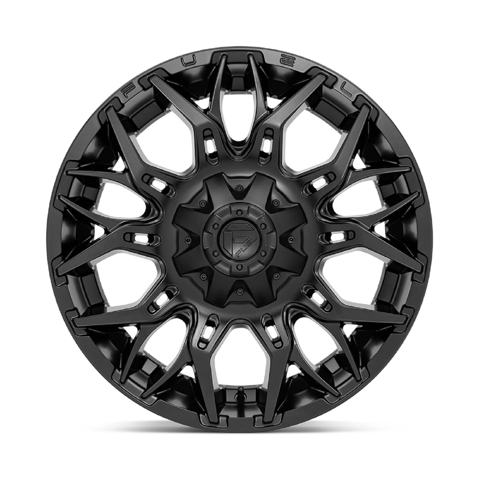 Fuel Off-Road Twitch D772 Matte Black Wheels 20x10 WHEEL, 20X10 6X135/5.5 BLK-OUT -18MM