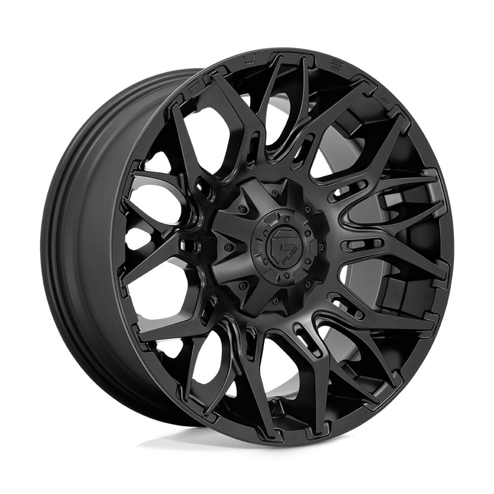 Fuel Off-Road Twitch D772 Matte Black Wheels 20x9 Wheel, D772, 20 x 9, Aluminum, Black, 6 x 139.70mm, 6 x 135mm, 6 x 5.5 in. Bolt Pattern, +1mm Offset, 5.040 in. Backspace, Each