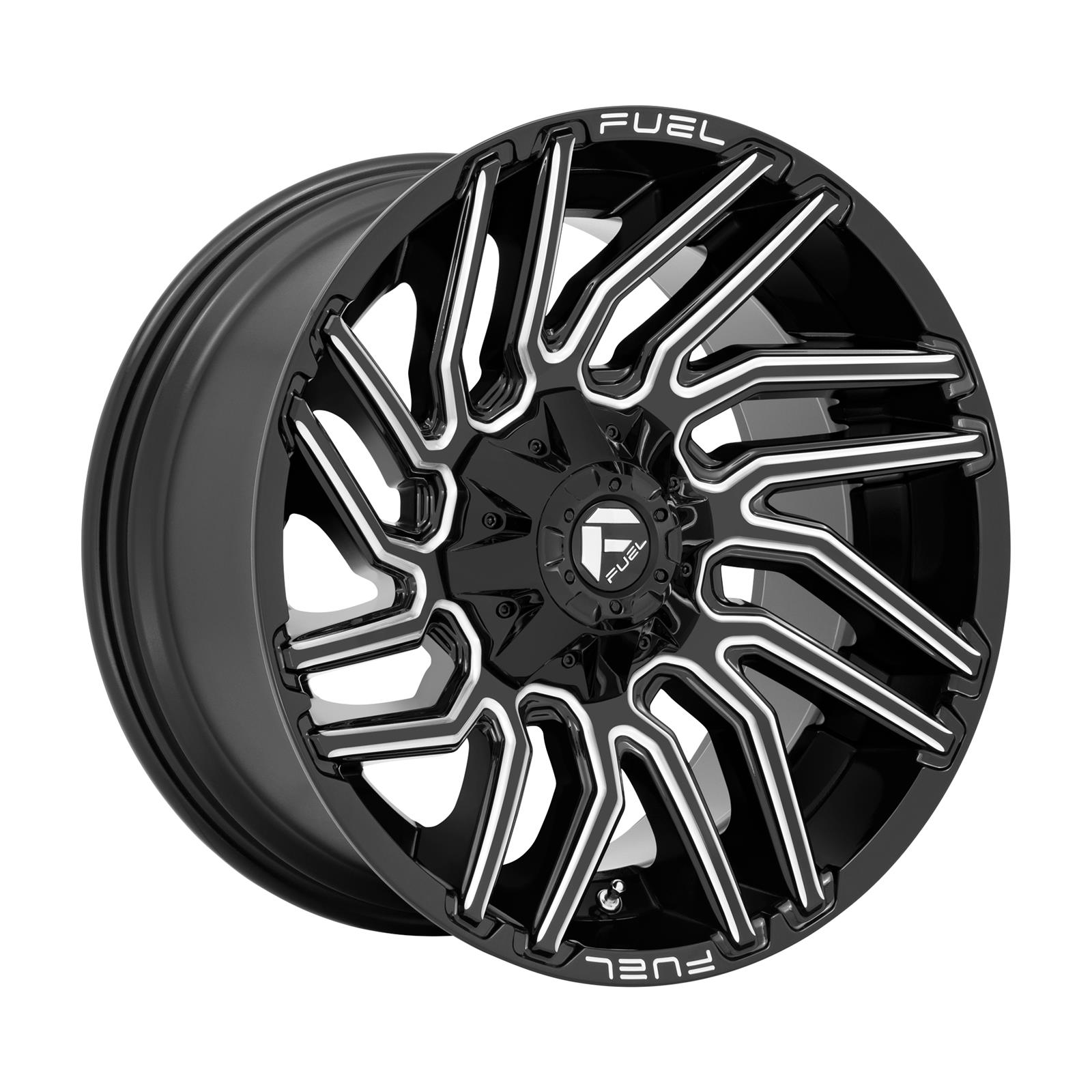 Fuel Off-Road Typhoon D773 Gloss Black Wheels with Milled Accents 20x9 20X9 6X135/5.5 G-BLK-MILL 01MM