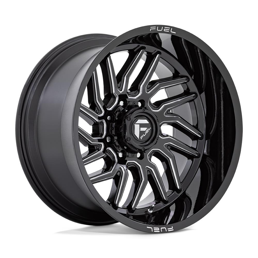 Fuel Off-Road Hurricane D807 Gloss Black Wheels with Milled Accents 20x9 20X9 6X135 G-BLK-MILL 1MM