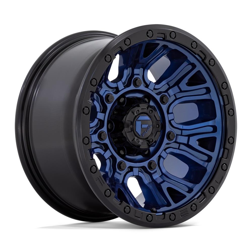 Fuel Off-Road Traction D827 Dark Blue Wheels with Black Rings 20x9 20X9 6X135 DK-BLUE BLK-RG 1MM