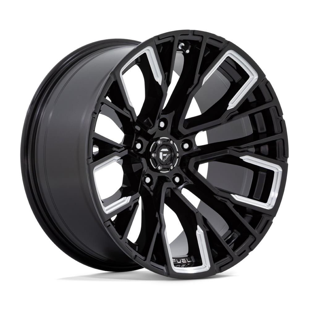 Fuel Off-Road Rebar D849 Gloss Black Milled Wheels 20x9 20X9 6X135 G-BLK-MILL 20MM