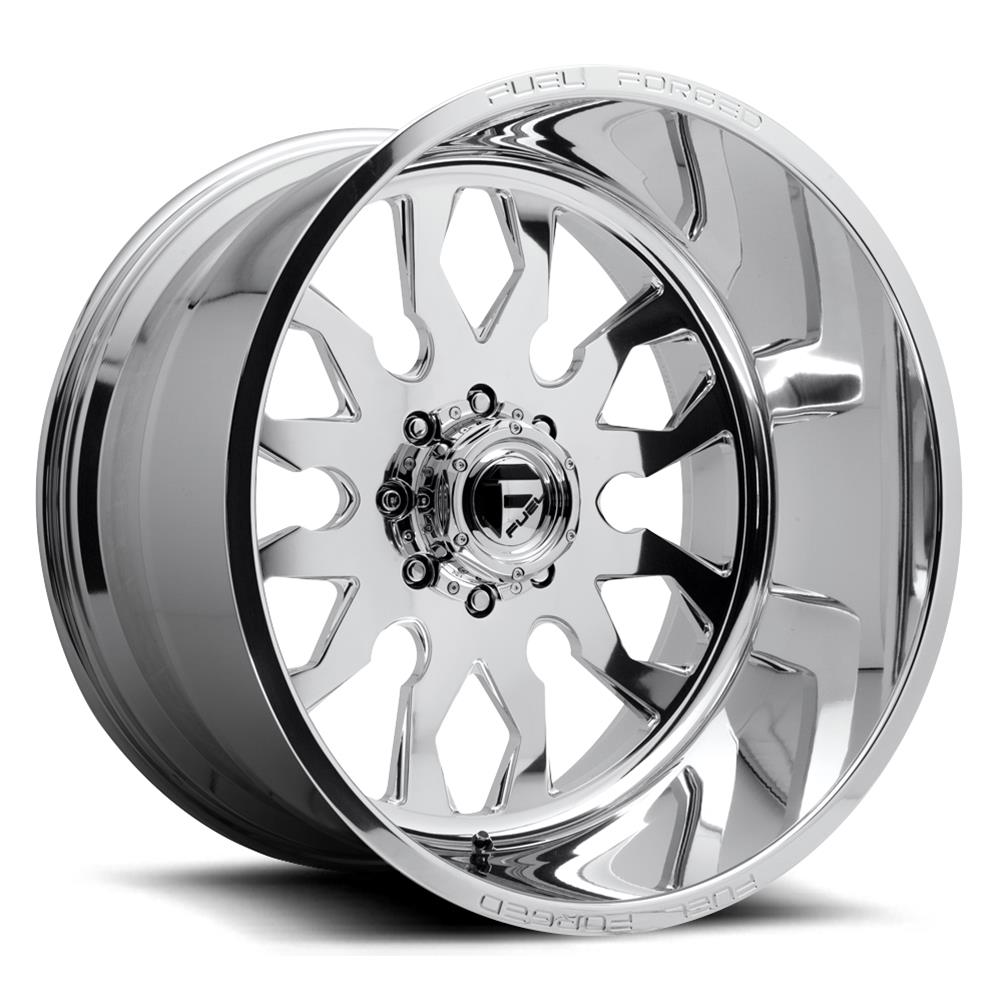 Fuel Off-Road FF37 Polished Wheels 22x10 Wheels, FF37, 22 x 10, Aluminum, Polished, 6 x 139.7mm Bolt Pattern, -25mm Offset, 4.520 in. Backspace, Each