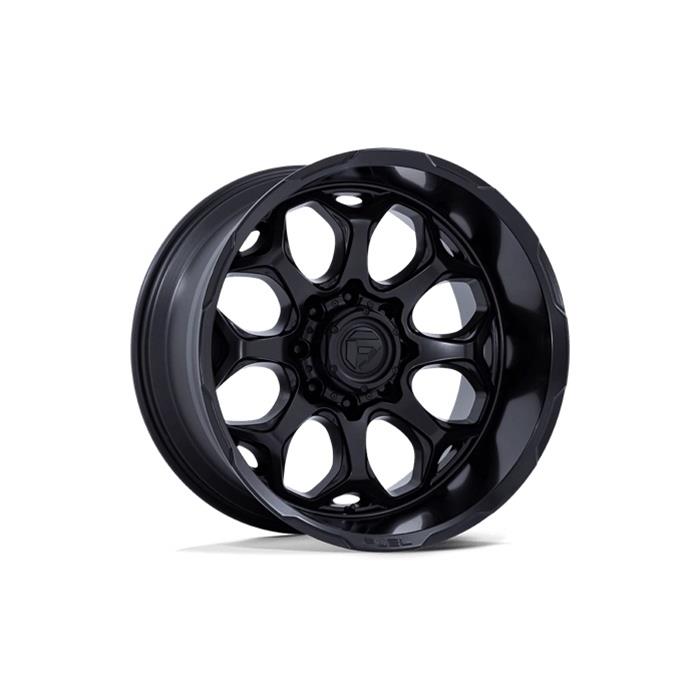 Fuel Off-Road Scepter FC862 Blackout Wheels 22x12 Wheels, FC862, Aluminum, Matte Finish, 22 in. x 12 in., 8 x 140mm Bolt Circle, 4.77 in. Backspace, Each