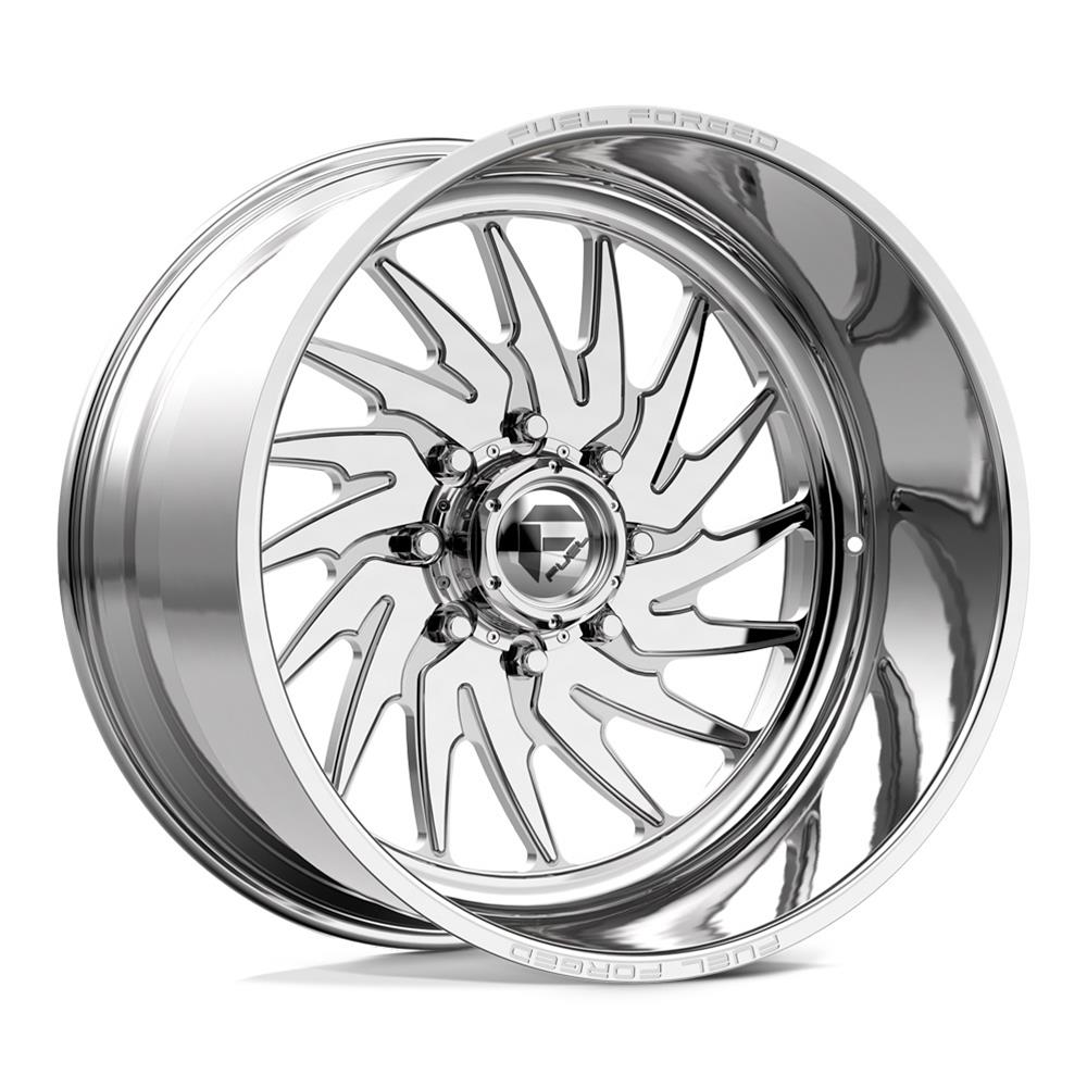 Fuel Off-Road Shank FF110 Polished Wheels 22x14 Wheels, FF110, 22 x 14, Aluminum, Finish, 6 x 135mm Bolt Pattern, -72mm Offset, 4.67 in. Backspace, Right Side, Each