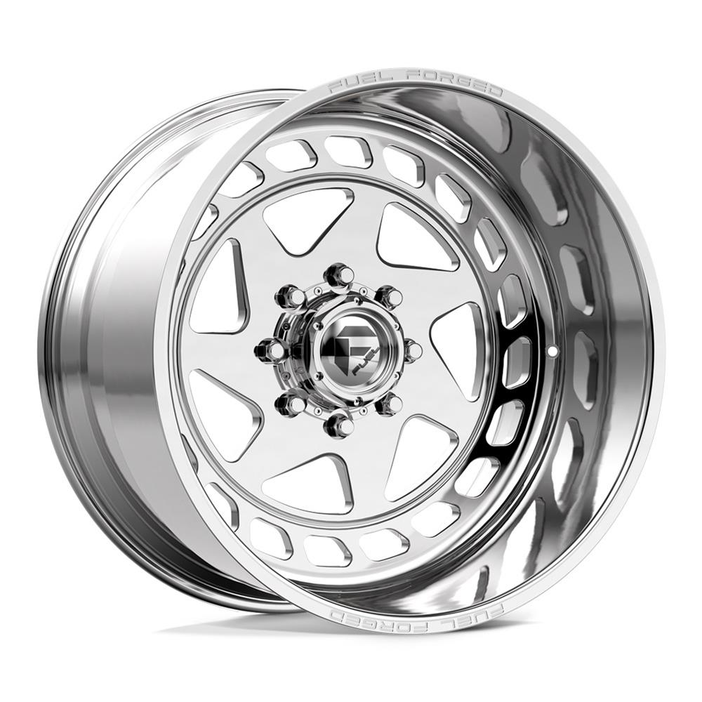Fuel Off-Road Zillion FF117 Polished Wheels 22x12 Wheels, FF117, 22 x 12, Aluminum, Finish, 8 x 170mm Bolt Pattern, -40mm Offset, 4.93 in. Backspace, Right Side, Each